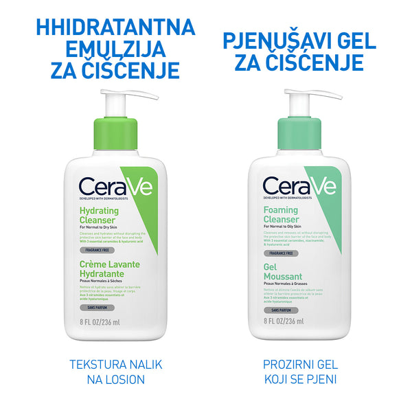 CeraVe Hidratantna emulzija za čišćenje za normalnu do suhu kožu 236 ml