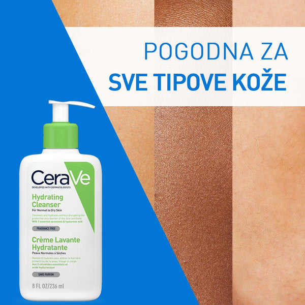 CeraVe Hidratantna emulzija za čišćenje za normalnu do suhu kožu 236 ml