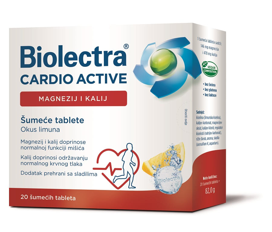 Biolectra Cardio Active 20 šumećih tableta