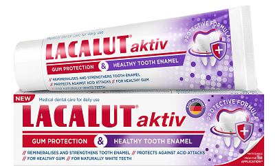 Lacalut aktiv gum protection & healthy tooth enamel zubna pasta 75 ml