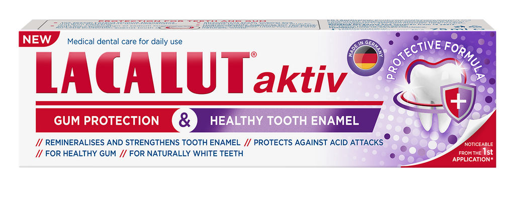 Lacalut aktiv gum protection & healthy tooth enamel zubna pasta 75 ml