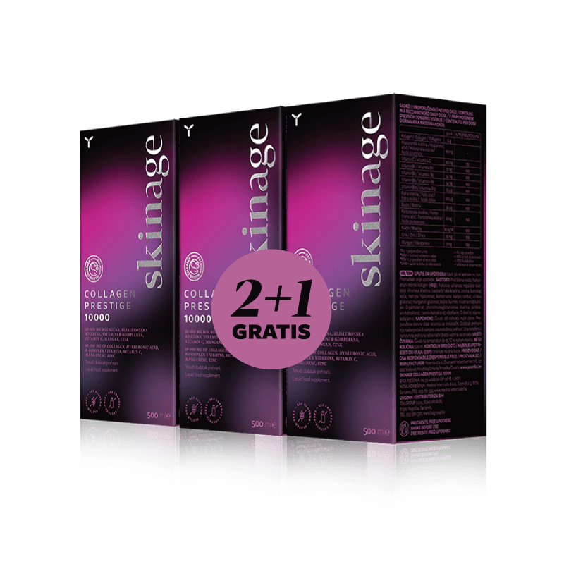 Yasenka skinage COLLAGEN PRESTIGE 10000, 500 ml 2+1 GRATIS