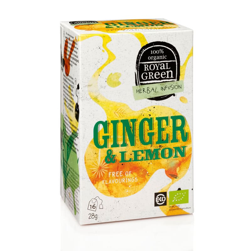 Royal Green Čaj Ginger & lemon 16 vrećica x 28g