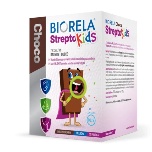 Biorela Choco Strepto Kids 30 kom