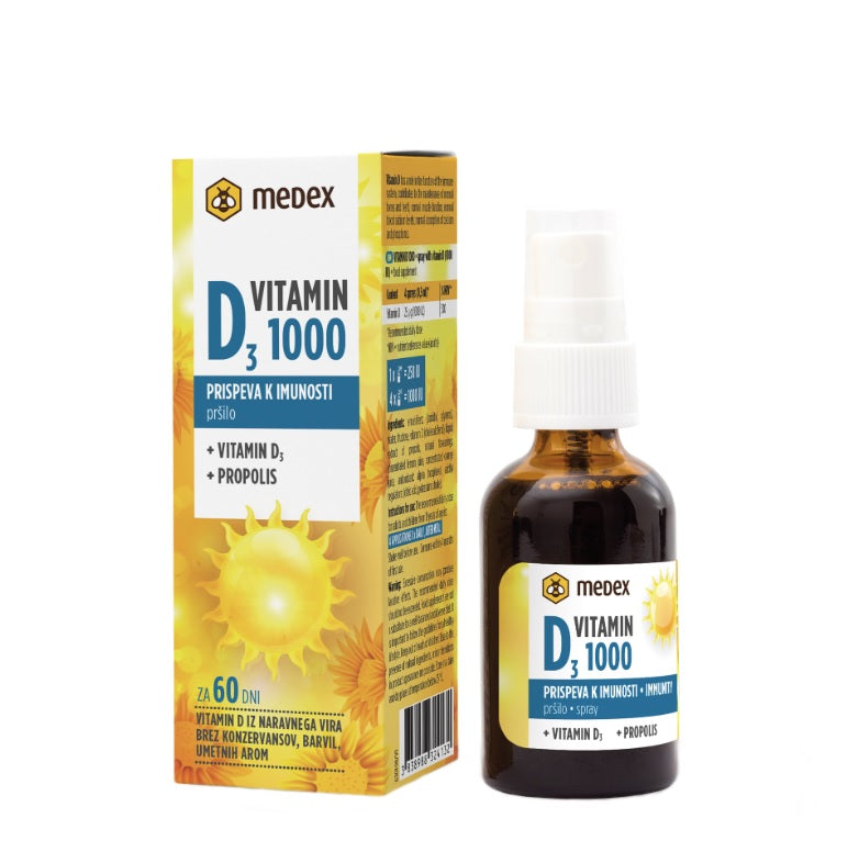 Medex Vitamin D3 1000 IU sprej 30 ml