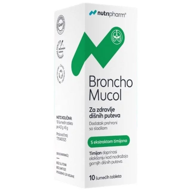 Nutripharm Bronchomucol šumeće tablete a10