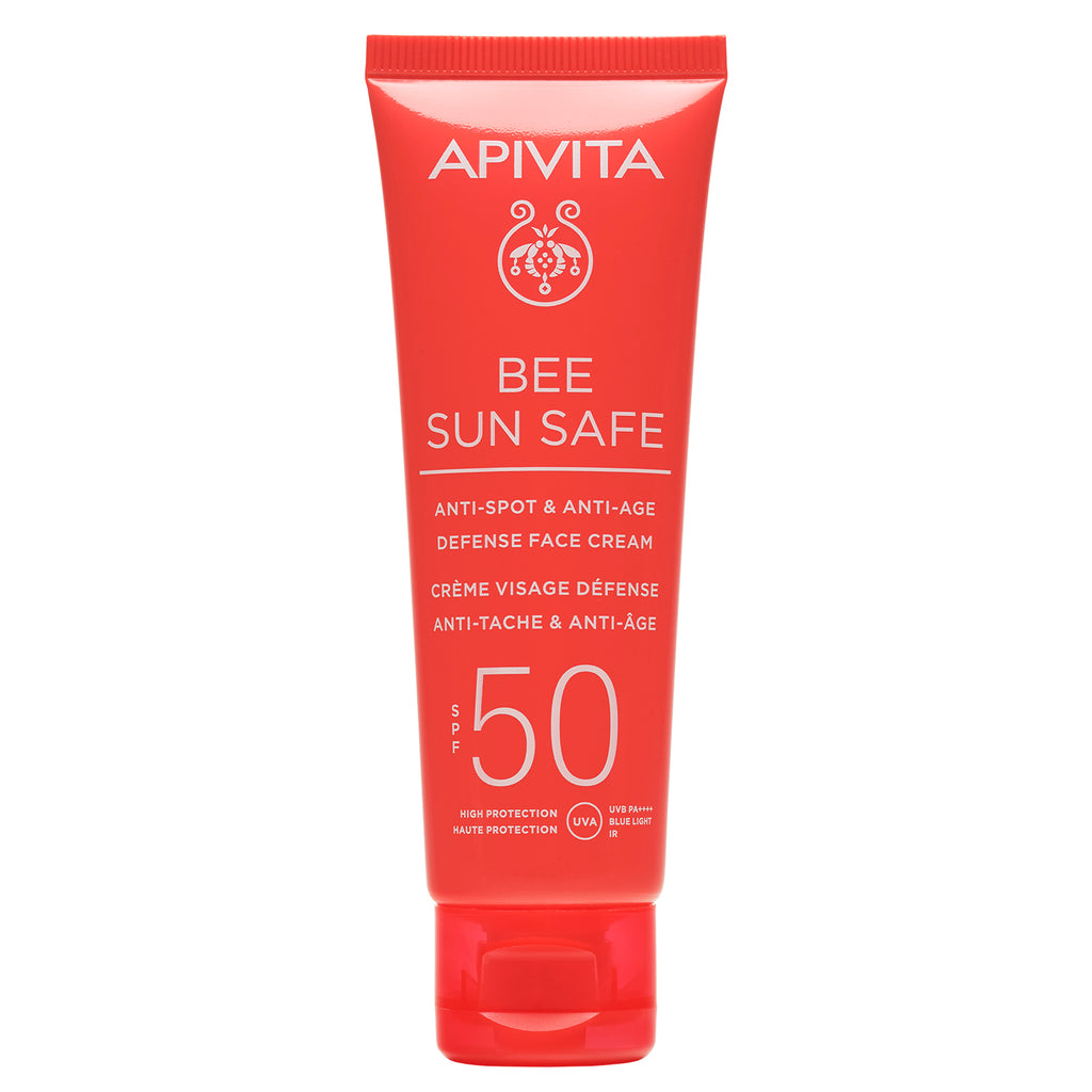 Apivita Bee Sun Safe krema za lice protiv mrlja i starenja SPF50 50 ml