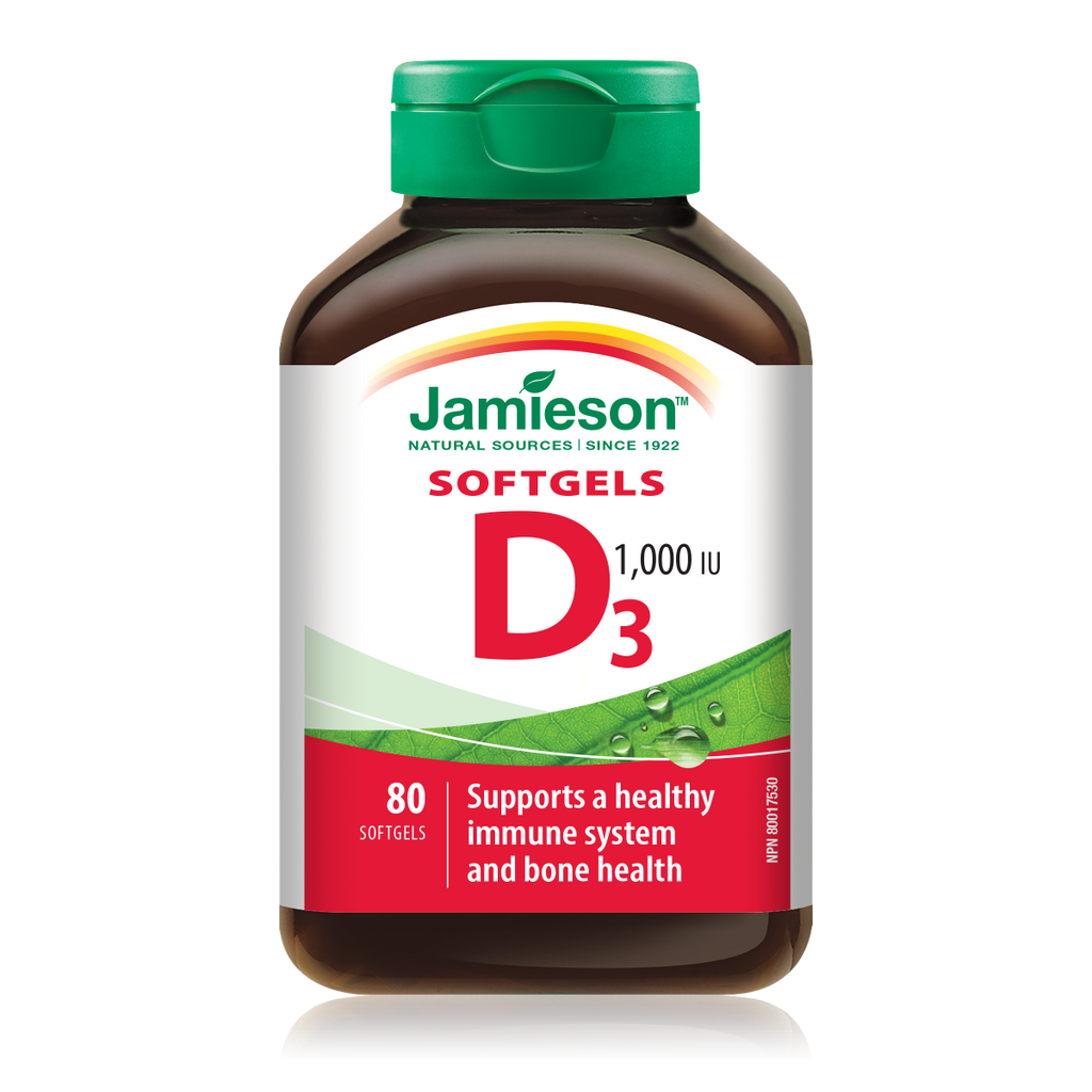 Jamieson Vitamin D 1000 IU 80 kapsula