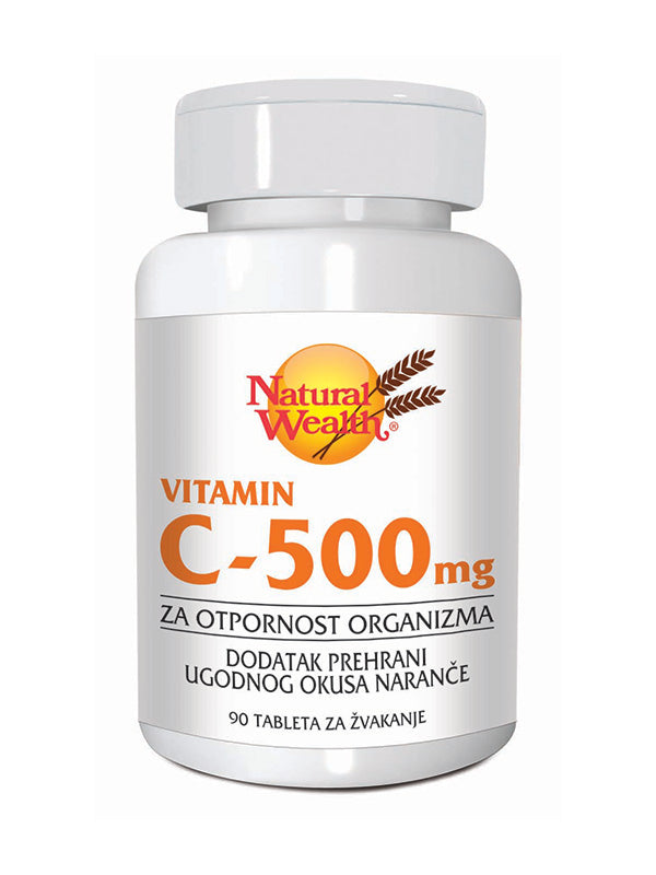 Natural Wealth Vitamin C 500 mg 90 tableta za žvakanje