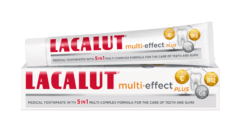 Lacalut zubna pasta Multi-effect plus vitamini & minerali 75 ml