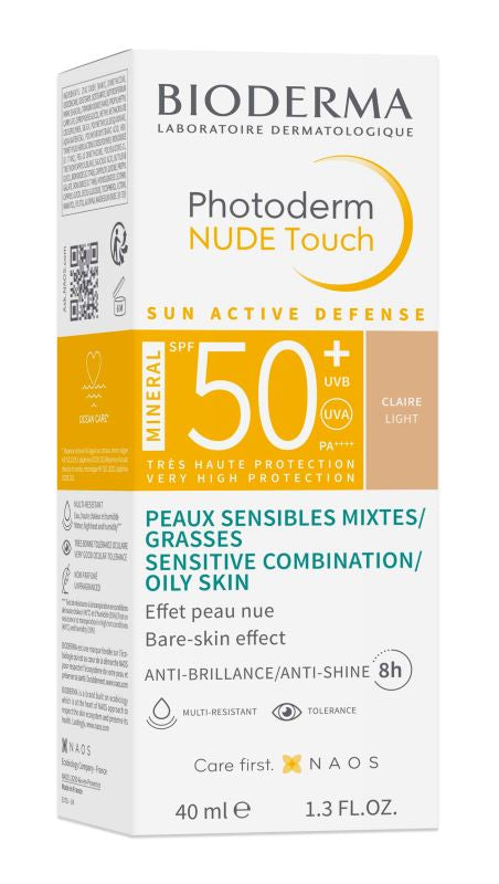 BIODERMA Photoderm Nude Touch svijetla nijansa SPF50+ 40 ml (ROK:31.10.2024.)