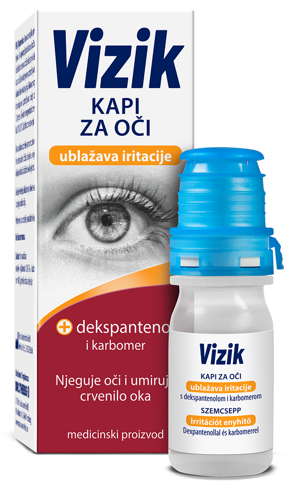 Vizik kapi za oči za ublažavanje iritacija 10 ml