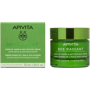 Apivita Bee radiant krema bogate teksture protiv starenja i znakova umora 50 ml