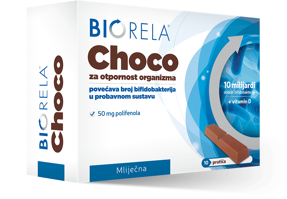 Biorela Choco mliječna čokolada 10 kom