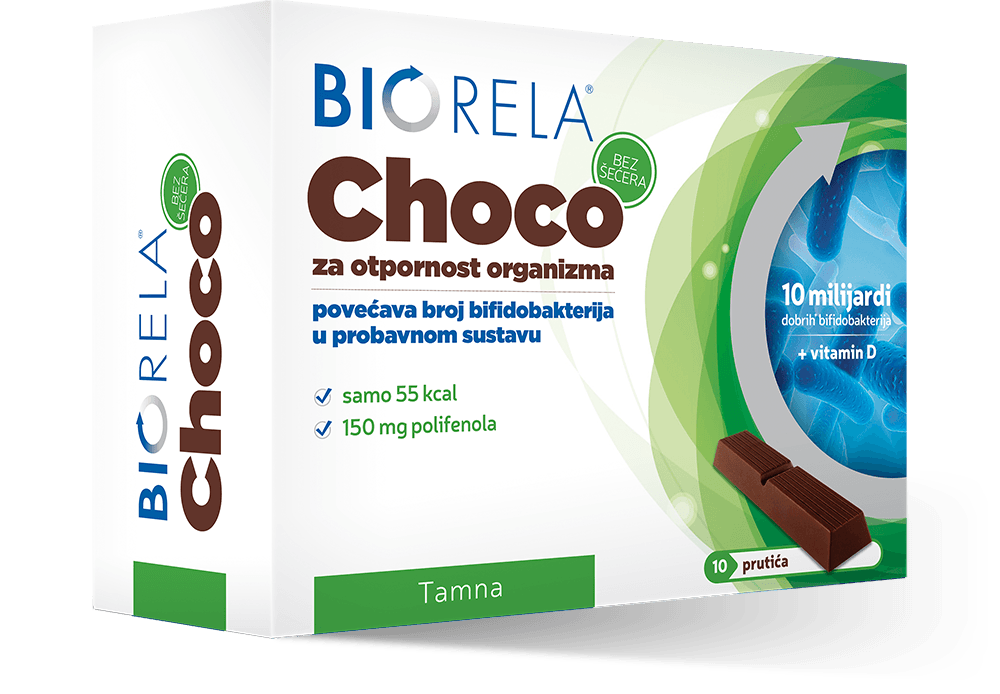 Biorela Choco tamna čokolada 10 kom
