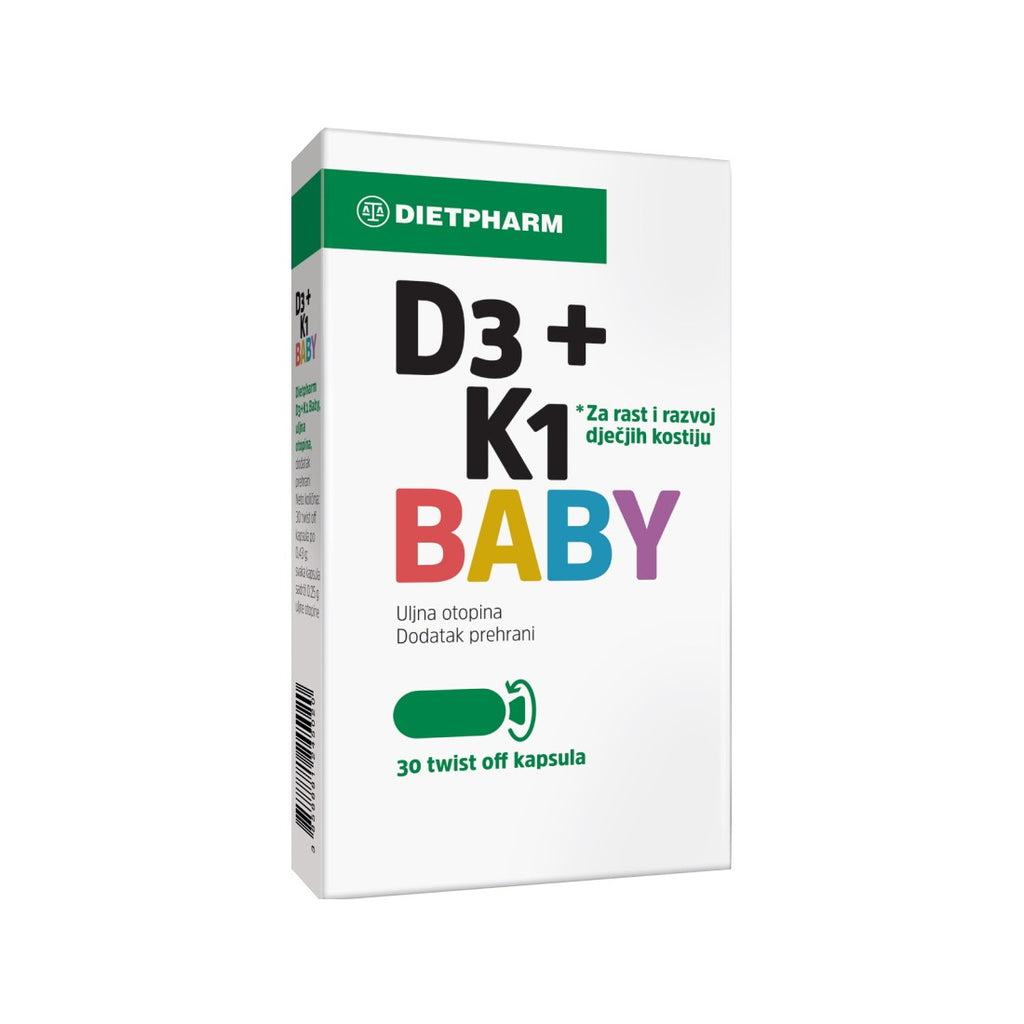 Dietpharm Baby D3K1 30 twist off kapsula