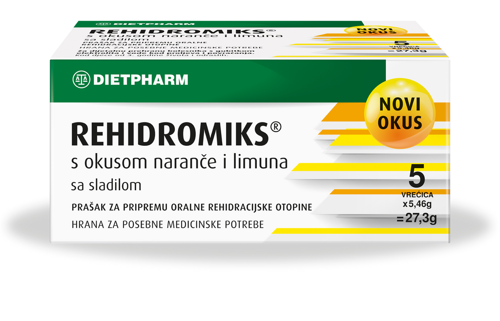 Dietpharm Rehidromiks® prašak s okusom naranče i limuna