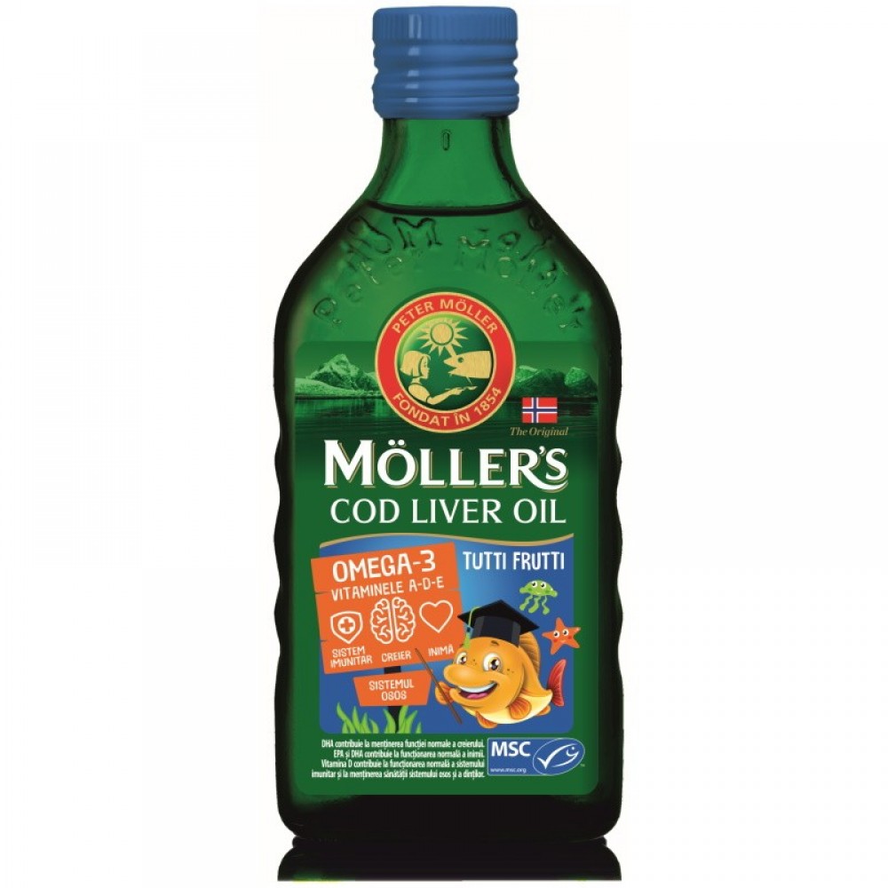 Mollers Omega 3 ulje- Tutti Frutti, 250ml