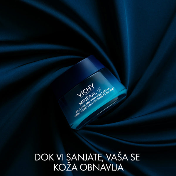 Vichy Mineral 89 Noćna krema za obnavljanje hidratacije 50 ml