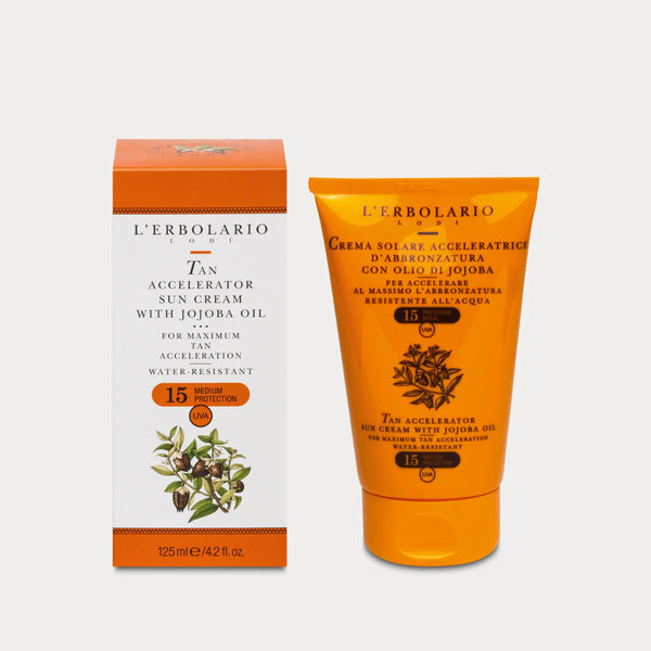 L'Erbolario Sun krema za ubrzano tamnjenje SPF15+ 125 ml