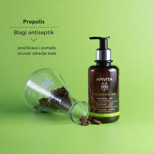 Apivita gel za umivanje lica masna/mješovita koža 200 ml