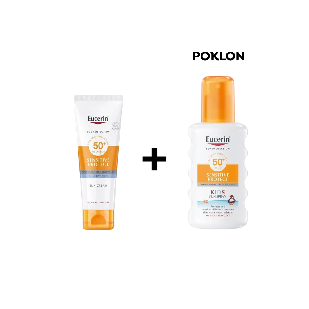 Eucerin Sensitive Protect krema za zaštitu kože lica od sunca SPF 50+ 50ml (ROK:31.03.2026.)
