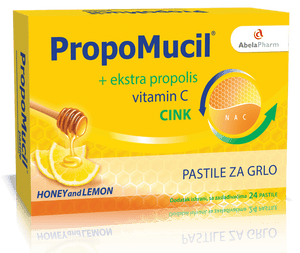Abela Pharm PropoMucil pastile limun i med 24 pastile