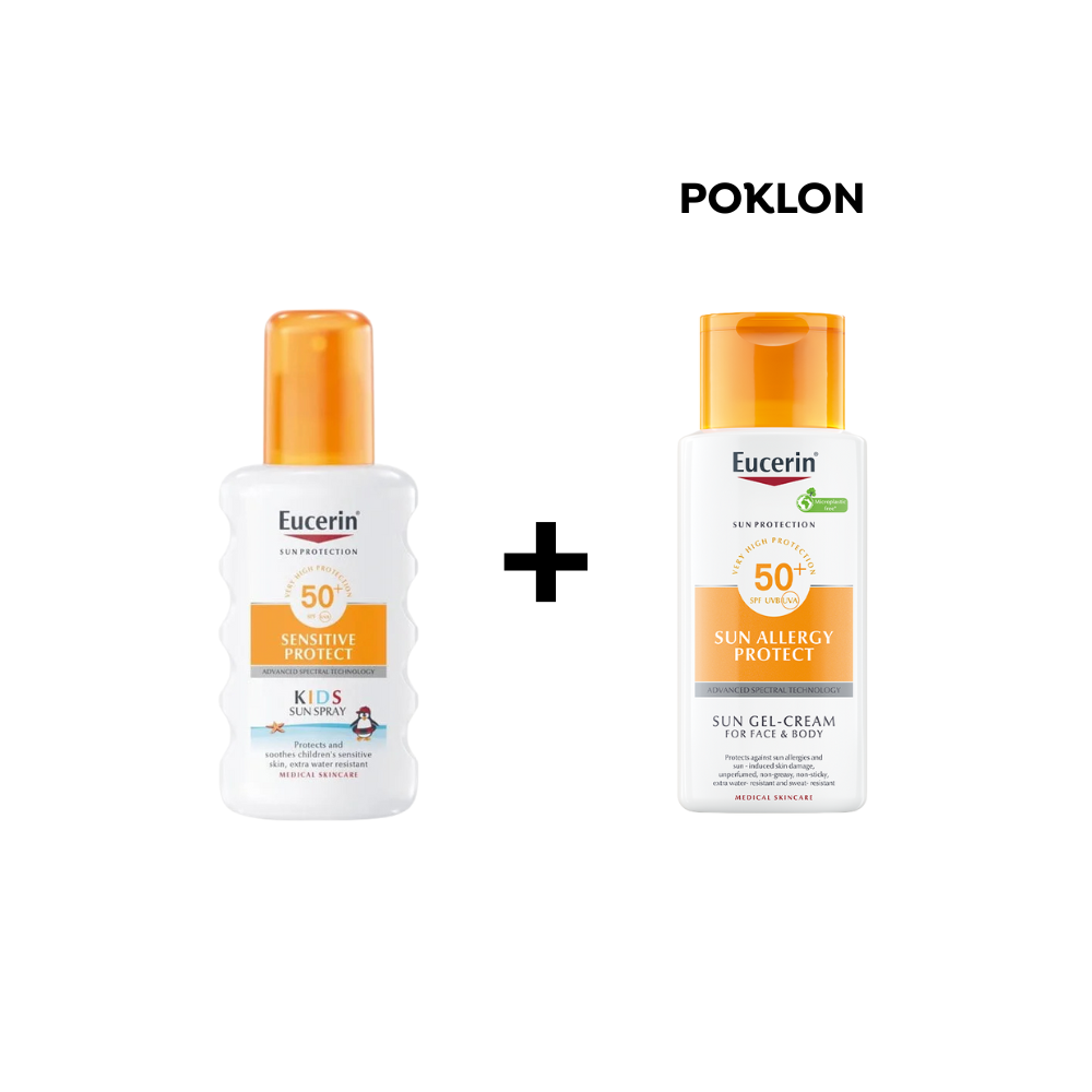 Eucerin Sensitive Protect Kids sprej za zaštitu dječje kože od sunca SPF 50+ 200ml (ROK:30.06.2026.)