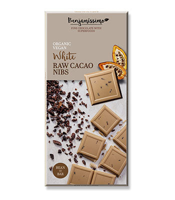 Biovega Bijela čokolada Raw Cacao NIBS 70 g