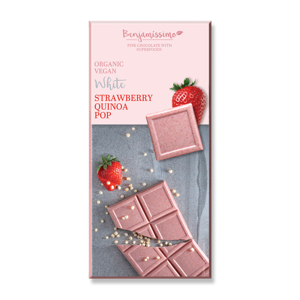 Biovega Čokolada jagoda & kvinoja 70 g