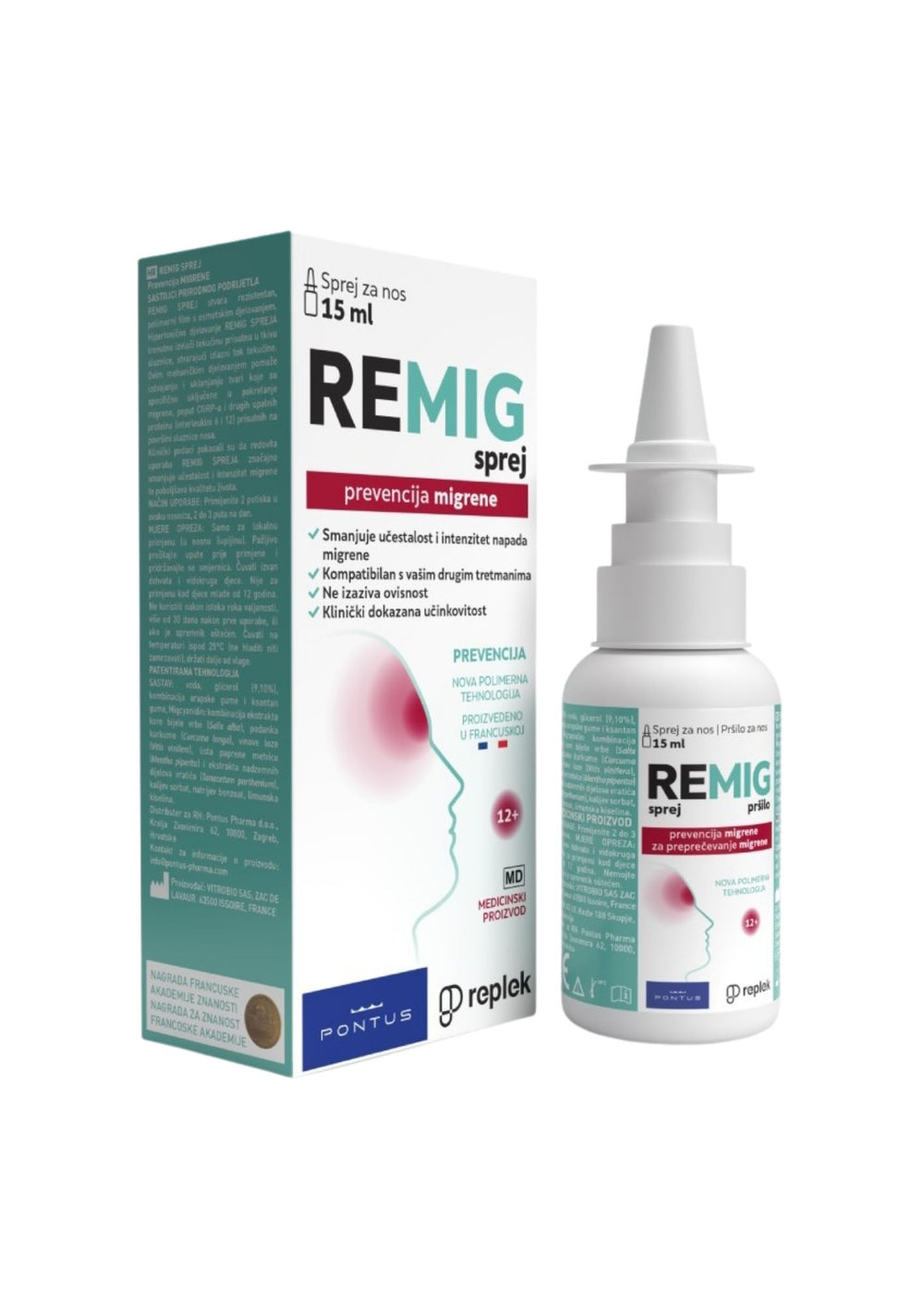 Remig sprej za prevenciju migrene 15 ml