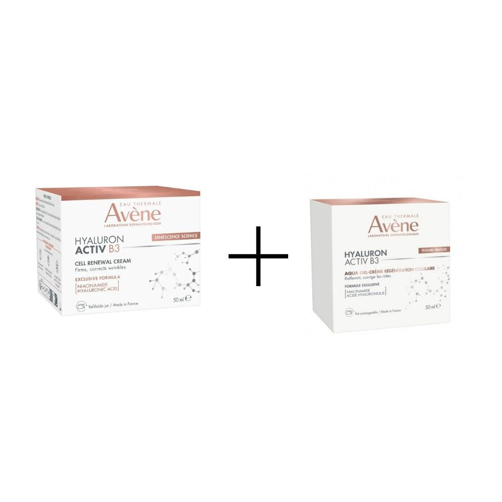 Avene Hyaluron Activ B3 krema + Avene Hyaluron Activ B3 Aqua gel