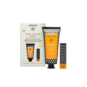 Set Apivita 2025 krema za ruke za intenzivnu hidrataciju i balzam za usne med