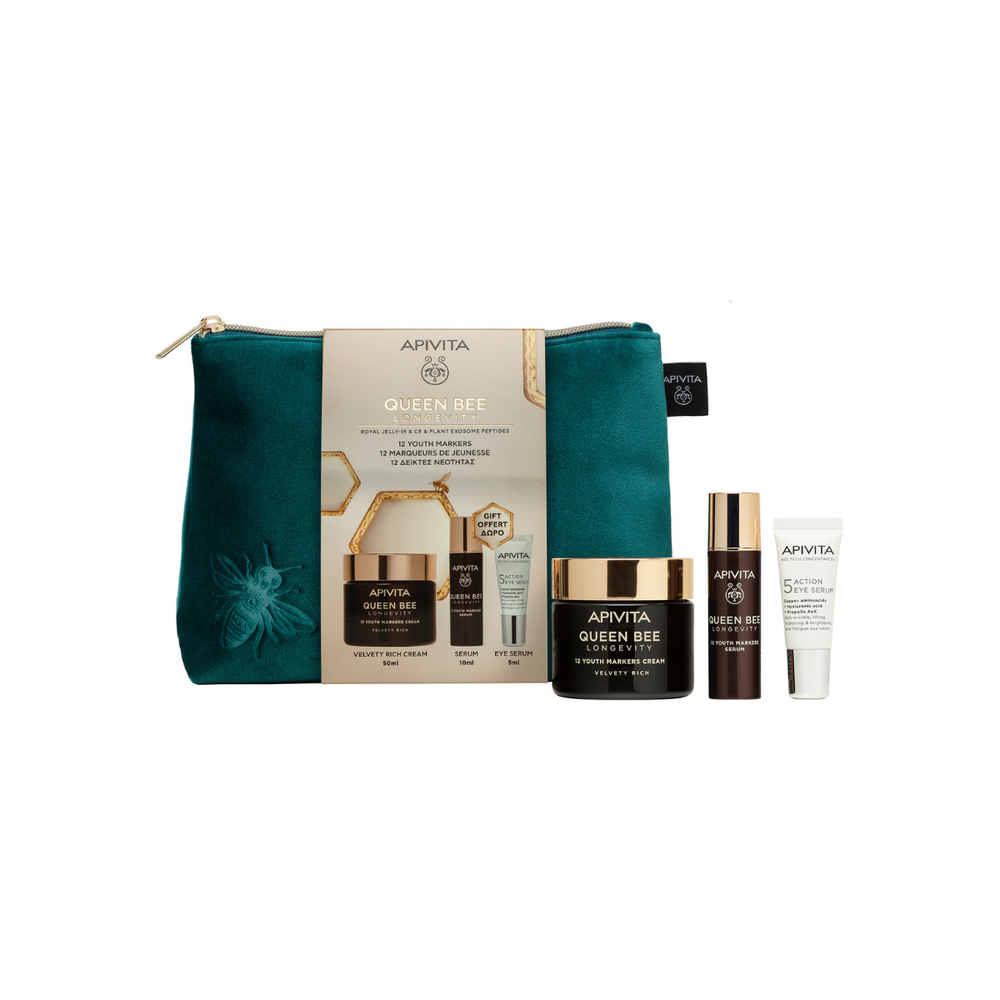 Apivita Set 2026 Queen bee Longevity bogata krema