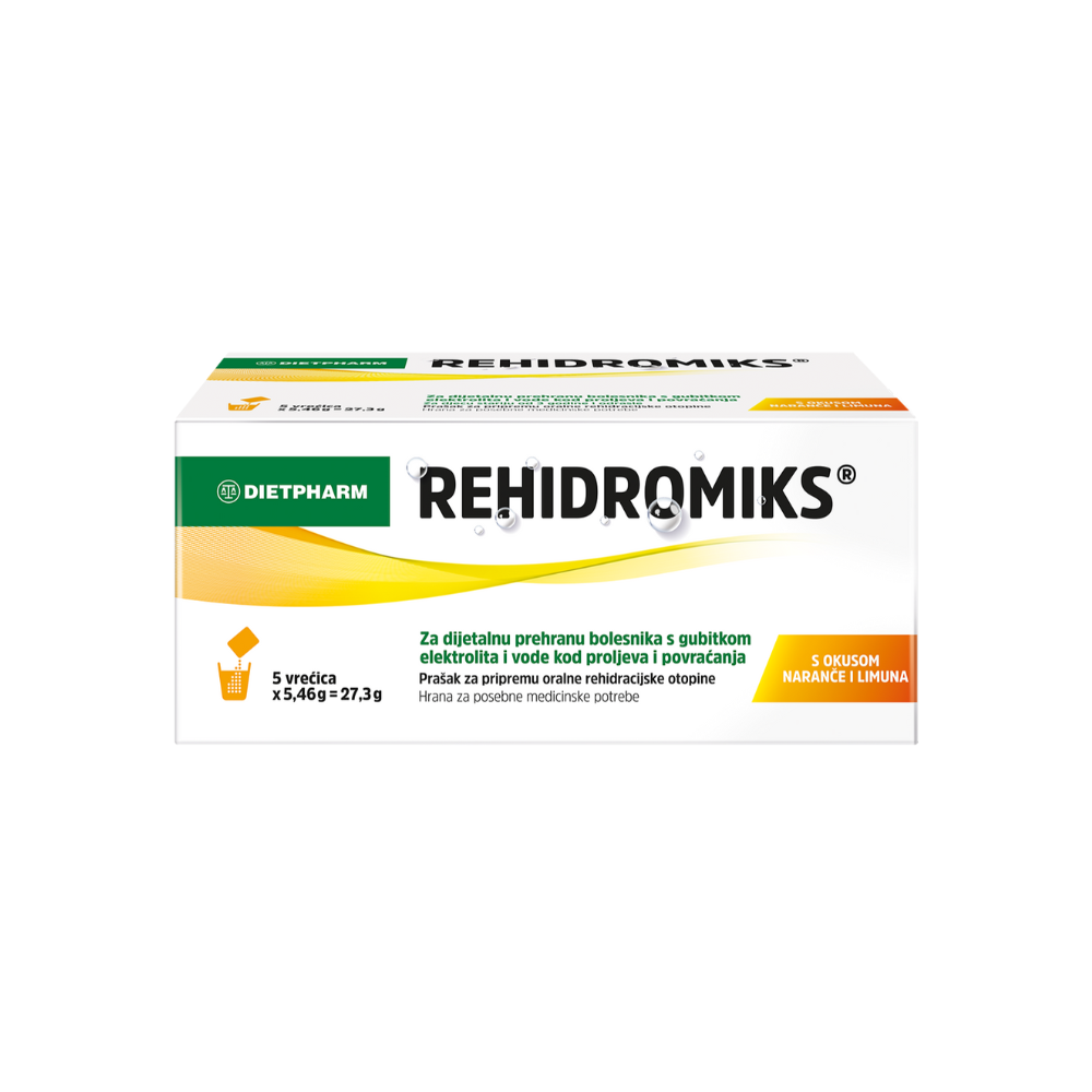 Dietpharm Rehidromiks prašak s okusom naranče i limuna