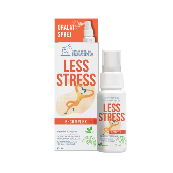 Biovega B-complex less stress u spreju 25ml, dodatak prehrani