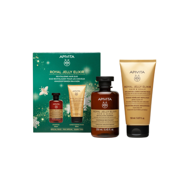 Apivita Set 2026 Royal jelly šampon i maska za jačanje kose