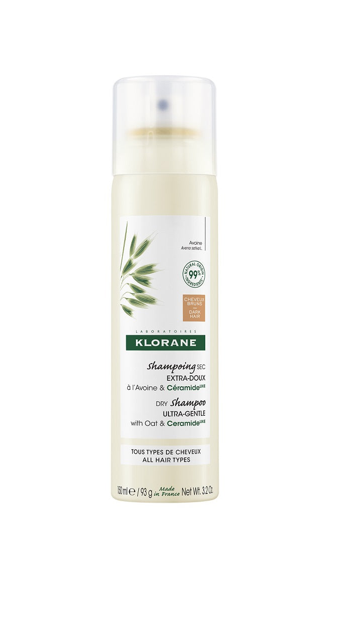 Klorane suhi šampon sa zobi i CeramideLIKE - za tamnu kosu 150 ml