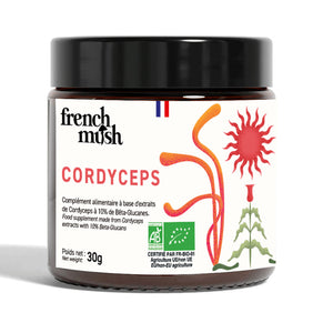 French Mush Kordiceps prah 30g, dodatak prehrani