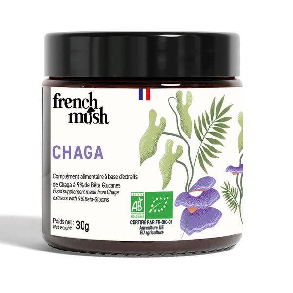 French Mush Chaga prah 30g, dodatak prehrani
