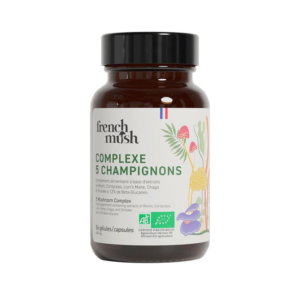 French Mush Kompleks 5 gljiva 56 kapsula, dodatak prehrani