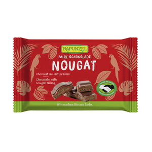Biovega Mliječna čokolada s nougat kremom 100 g