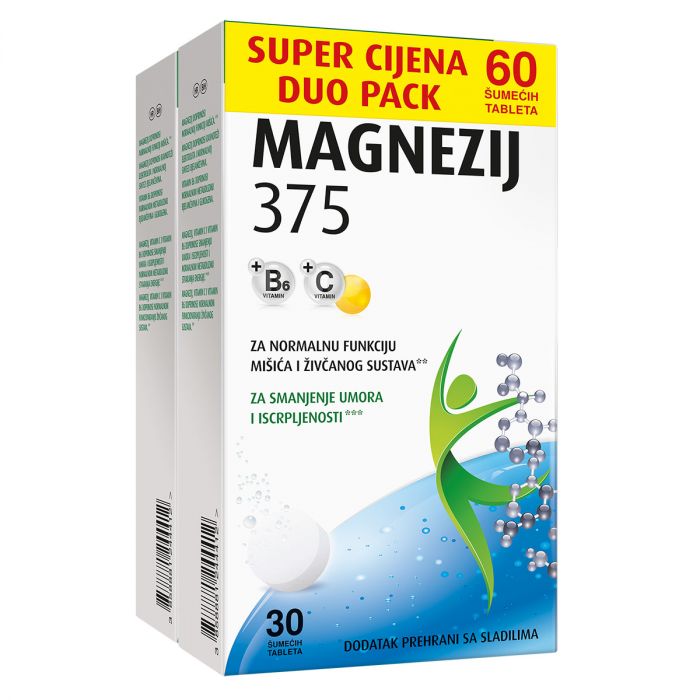 Dietpharm Magnezij 375 šumeće tablete 2x30 kom