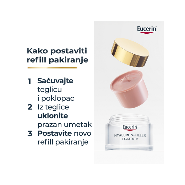 Eucerin Hyaluron-Filler + Elasticity Rose dnevna njega s SPF30 50 ml REFILL