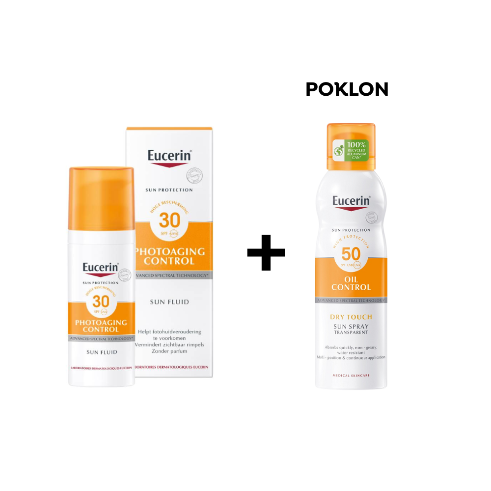 Eucerin Photoaging Control fluid za zaštitu kože lica od sunca SPF30 50 ml (ROK:28.02.2026.)