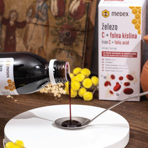 Medex sirup željezo s vitaminom C i folnom kiselinom 150 ml