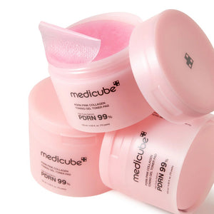 Medicube PDRN Pink Collagen Toning Gel Toner Pad 120 ml (70 blazinica)
