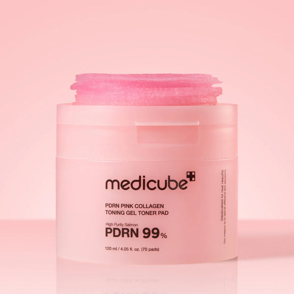 Medicube PDRN Pink Collagen Toning Gel Toner Pad 120 ml (70 blazinica)
