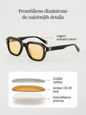 EQUA The Editor naočale za plavo svjetlo i UV Black