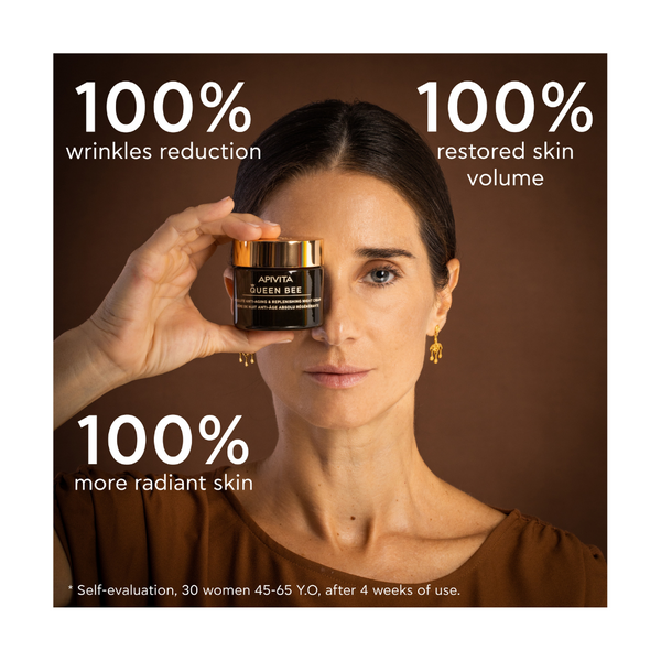 Apivita Queen Bee noćna krema s grčkom matičnom mliječi 50 ml